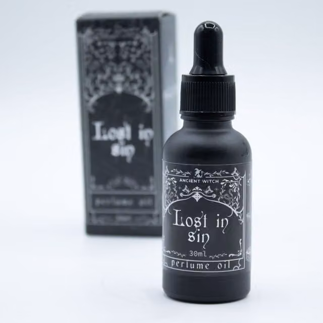 KDMK Ancient Witch Perfume Oil with Musk, Floral and Amber Notes in Black