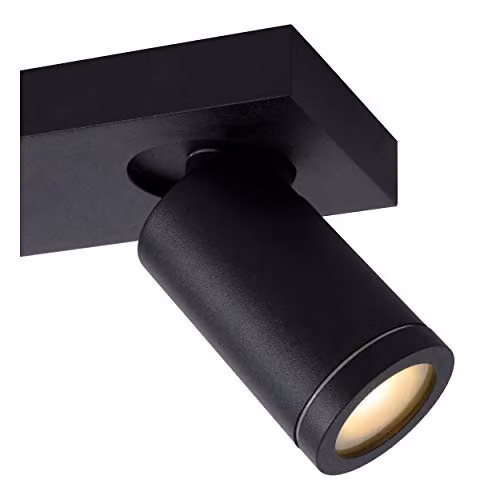 Lucide Taylor Dimmable and Adjustable LED Twin Ceiling Spotlight for Bathrooms, Black, GU10, IP44 – 4