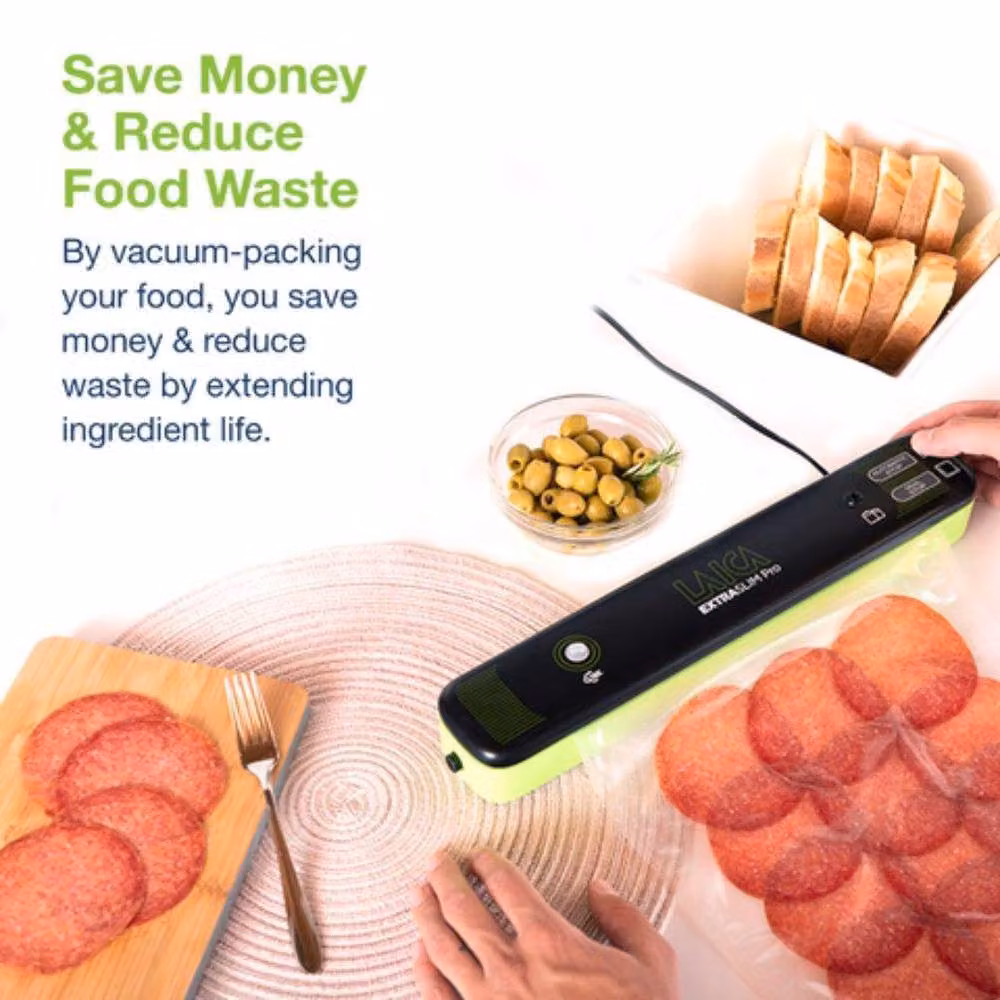 Laica Food Vacuum Sealer and Heat Sealer Machine with Extra Bags, Black – 3