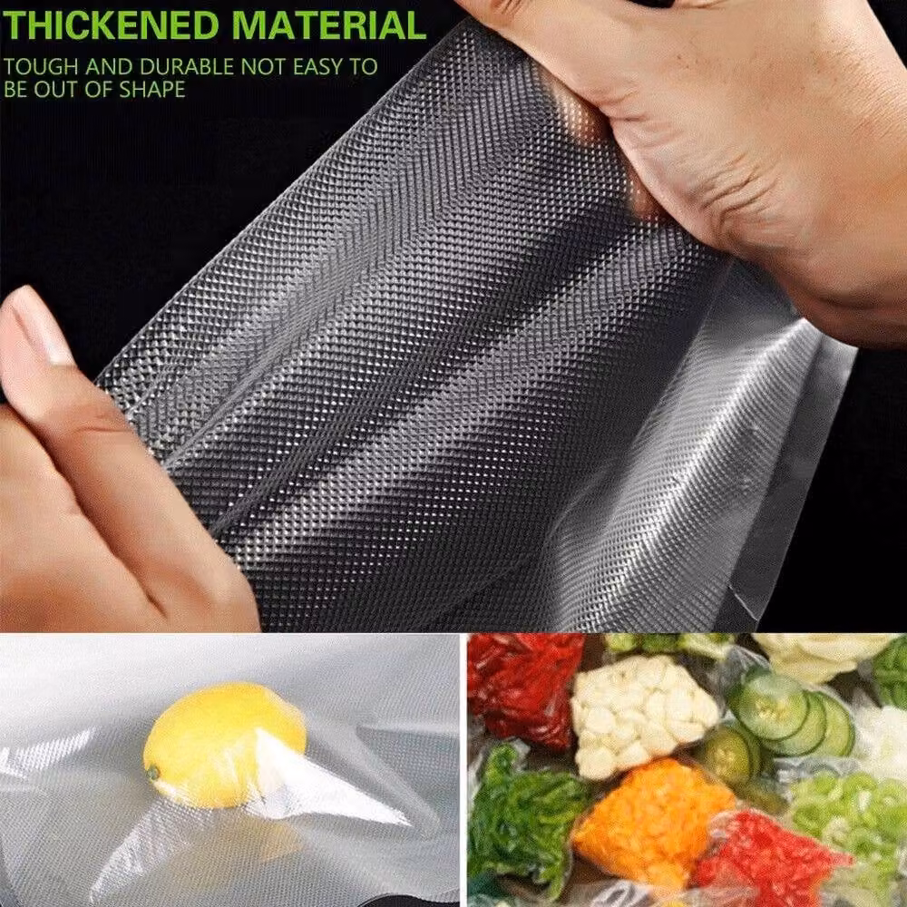 VOGREX 100 Pack Embossed Vacuum Sealer Bags in Transparent, 20 x 30 cm – 2