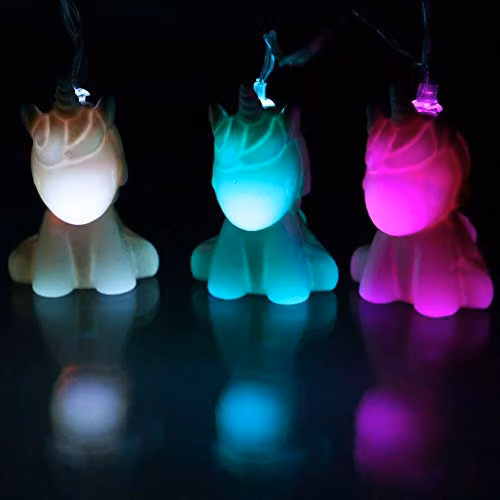 Fizz Creations Multicolour Unicorn Colour Changing LED String Lights – 2