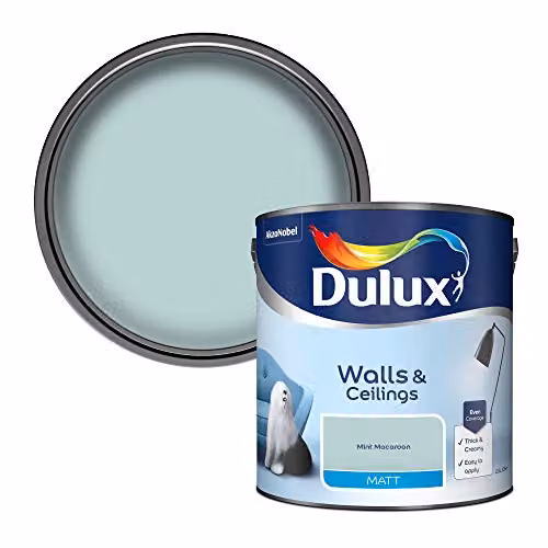 Dulux Matt Dispersion Emulsion Paint in Mint Macaroon Green, 2.5 l