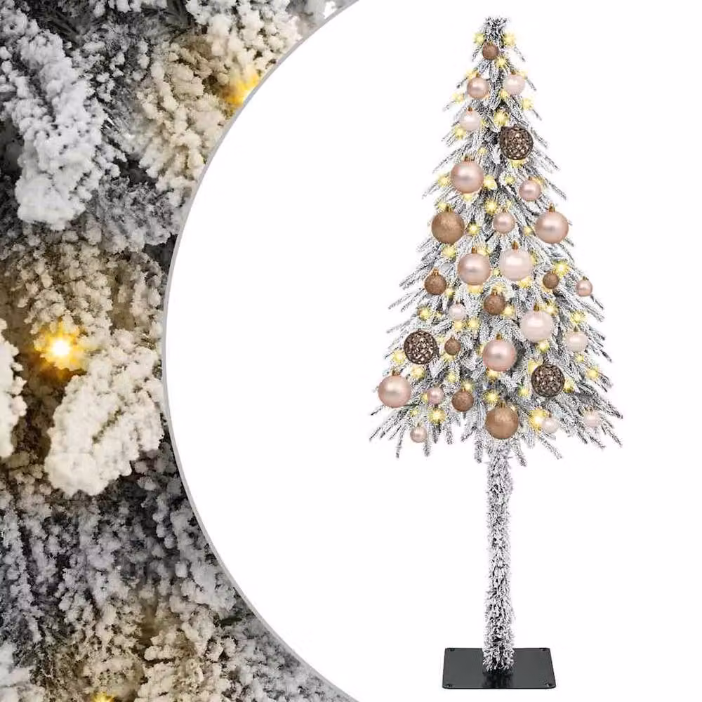 Berkfield Home White Christmas Tree with 150 LEDs, Height: 120 cm – 2