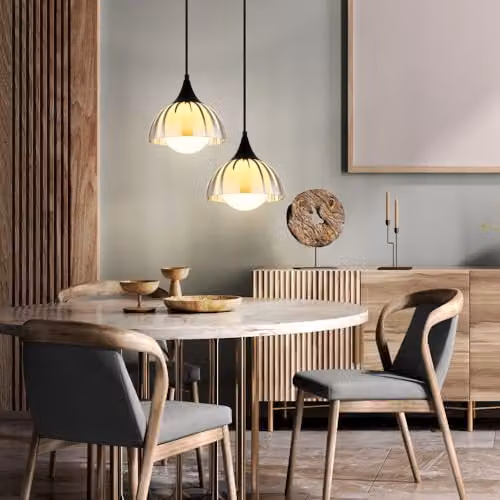 Netlighting Eva Dome Pendant Ceiling Light with Matt Black Metal and Smoke Glass Shade, H 120 cm – 3