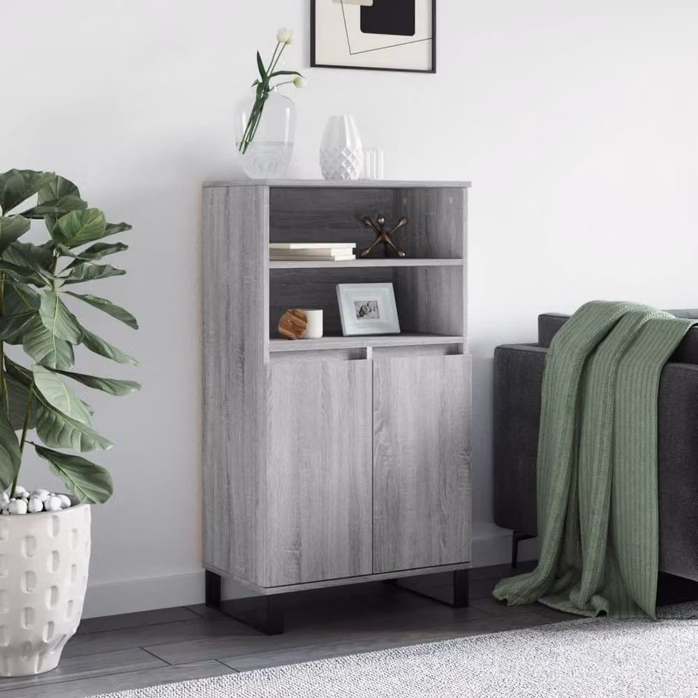 Berkfield Home Grey Sonoma Highboard W/D/H: 60 x 36 x 110 cm – 2