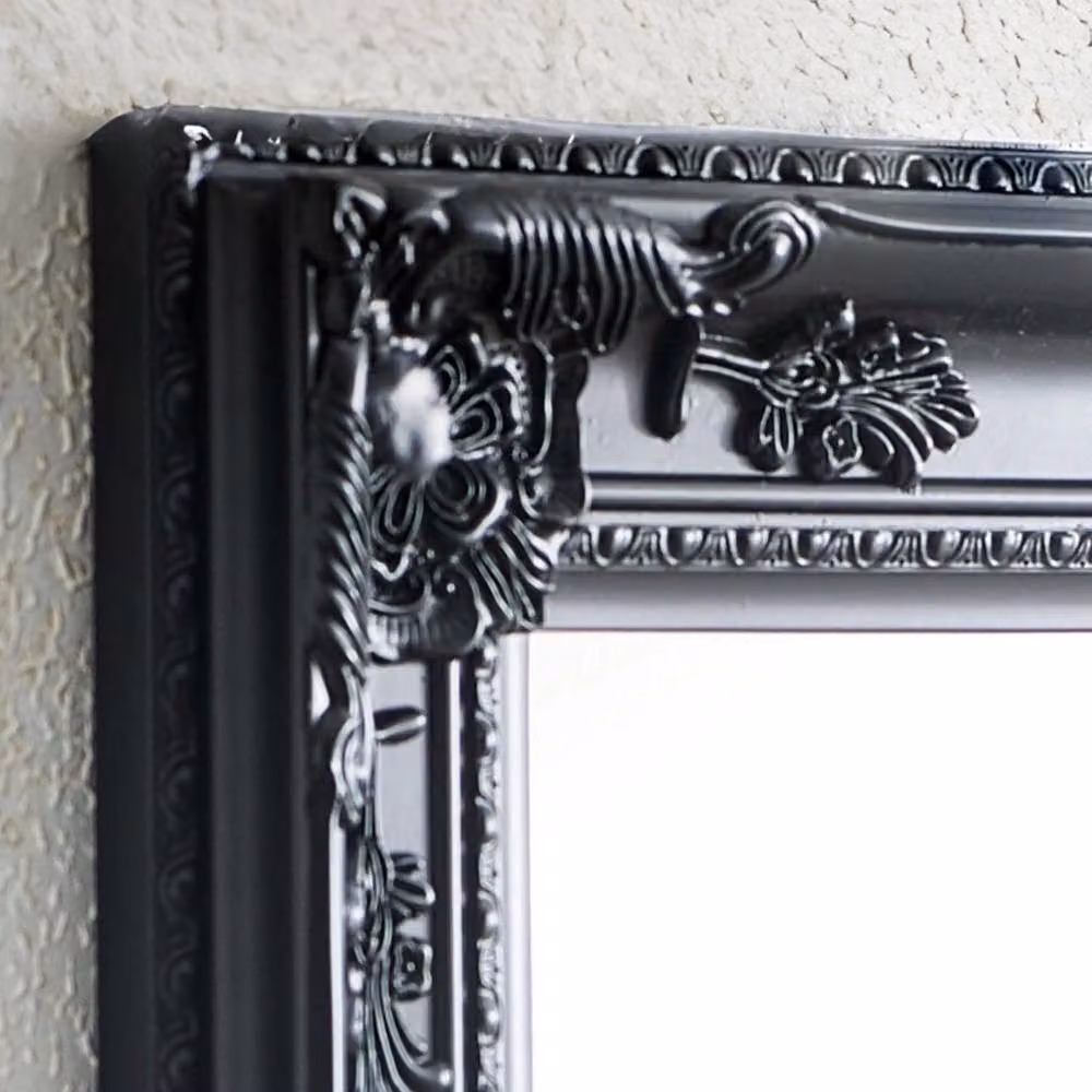 Cheshire Lumière Black Full Length Rectangular Dress Mirror – 3