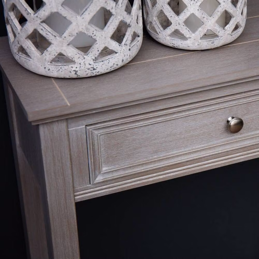 Wyld Haus Laurelbrook Two Drawer Console Table in Grey Wash – 4
