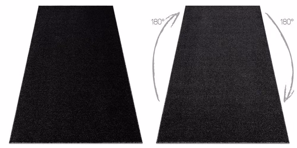 RugsX Eton Plus Modern Square Rug in Black and Multicolour, W/D: 400 x 400 cm – 2