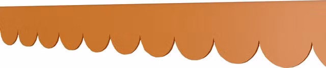 Trims & Co. Jumbo Scallop Decorative MDF Moulding Trim, Brown