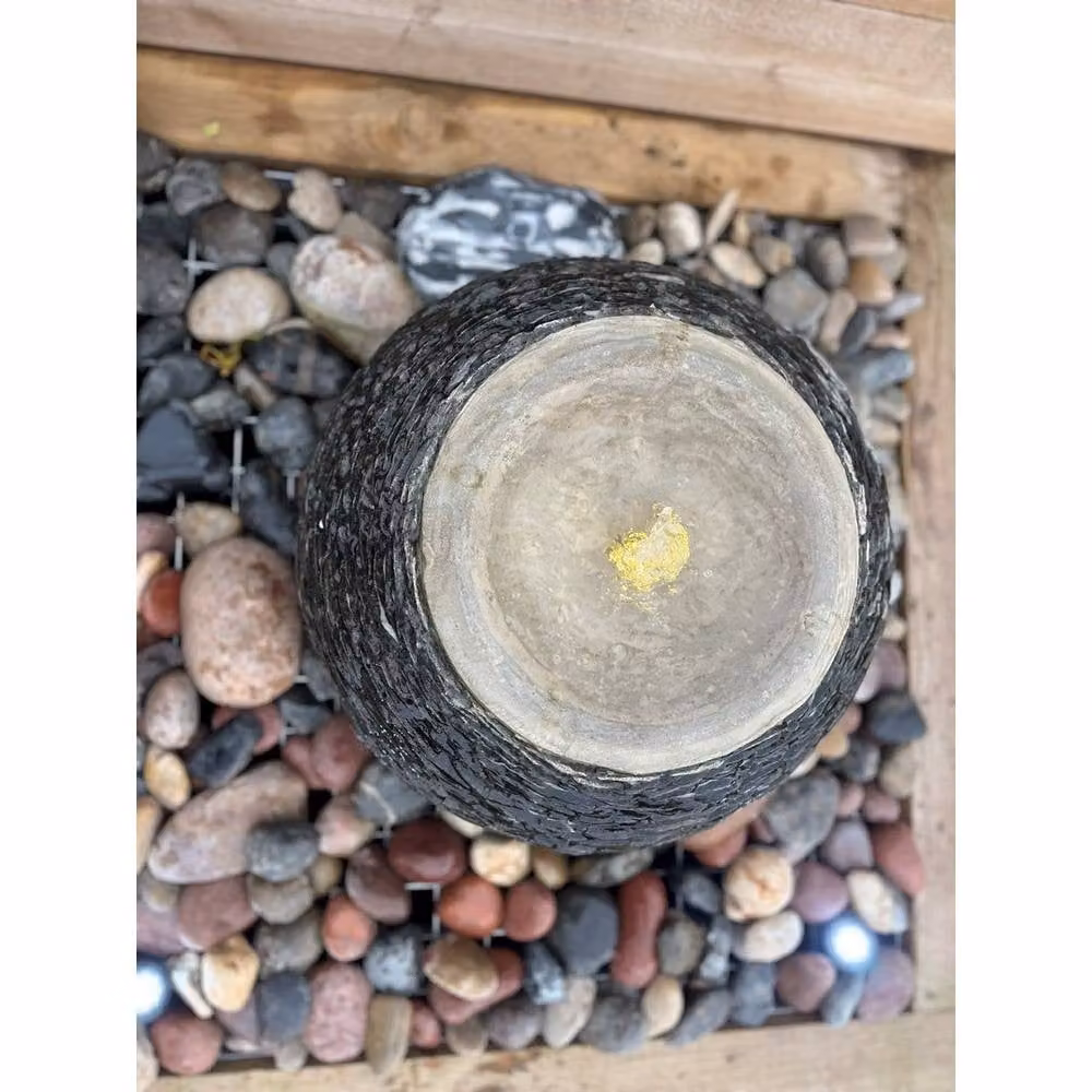 Buttercup Farm Arius Natural Slate Garden Fountain with Pump and Light, Grey – 2