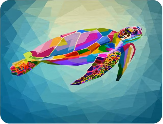 Benjamin Tate Design Geometric Blue Water Ocean Fleece Blanket in Blue, Sand and Multicolour, W/D/H: 120 x 150 cm – 2