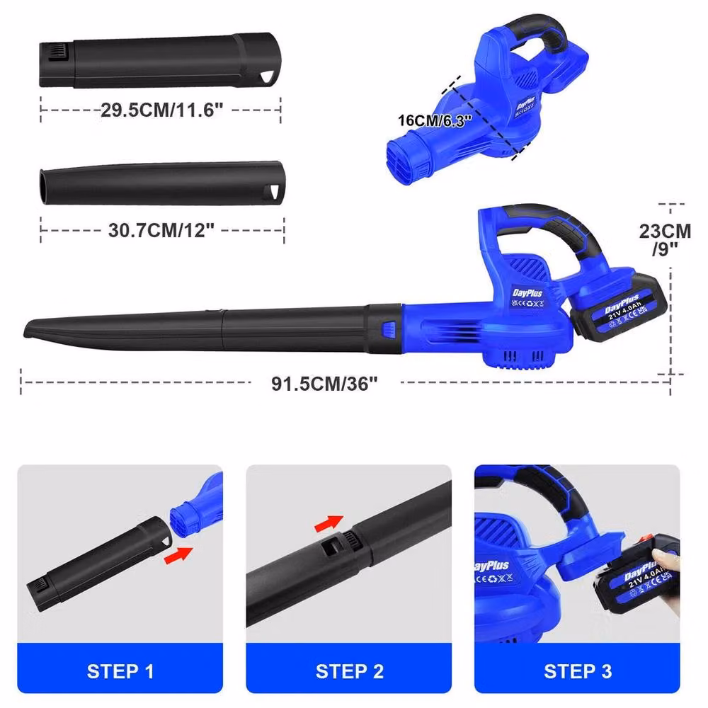 SPETLEK 4000W Electric Garden Leaf, Grass and Snow Blower Hoover in Blue – 2