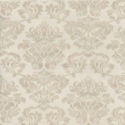 Muriva Adira Damask Textured Vinyl Wallpaper in Gold and Cream