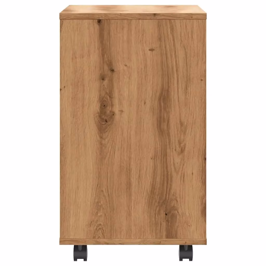 Berkfield Home Artisan Oak Side Table in Brown, W/D/H: 70 x 35 x 55 cm – 5