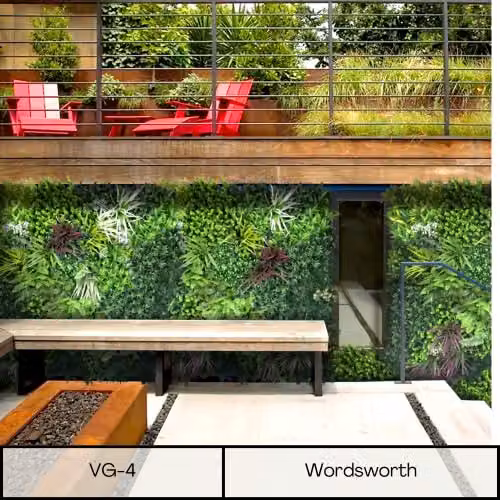 Ark Mat Wordsworth Artificial Plant Wall Panel, Green, W: 100 cm, H: 100 cm – 2