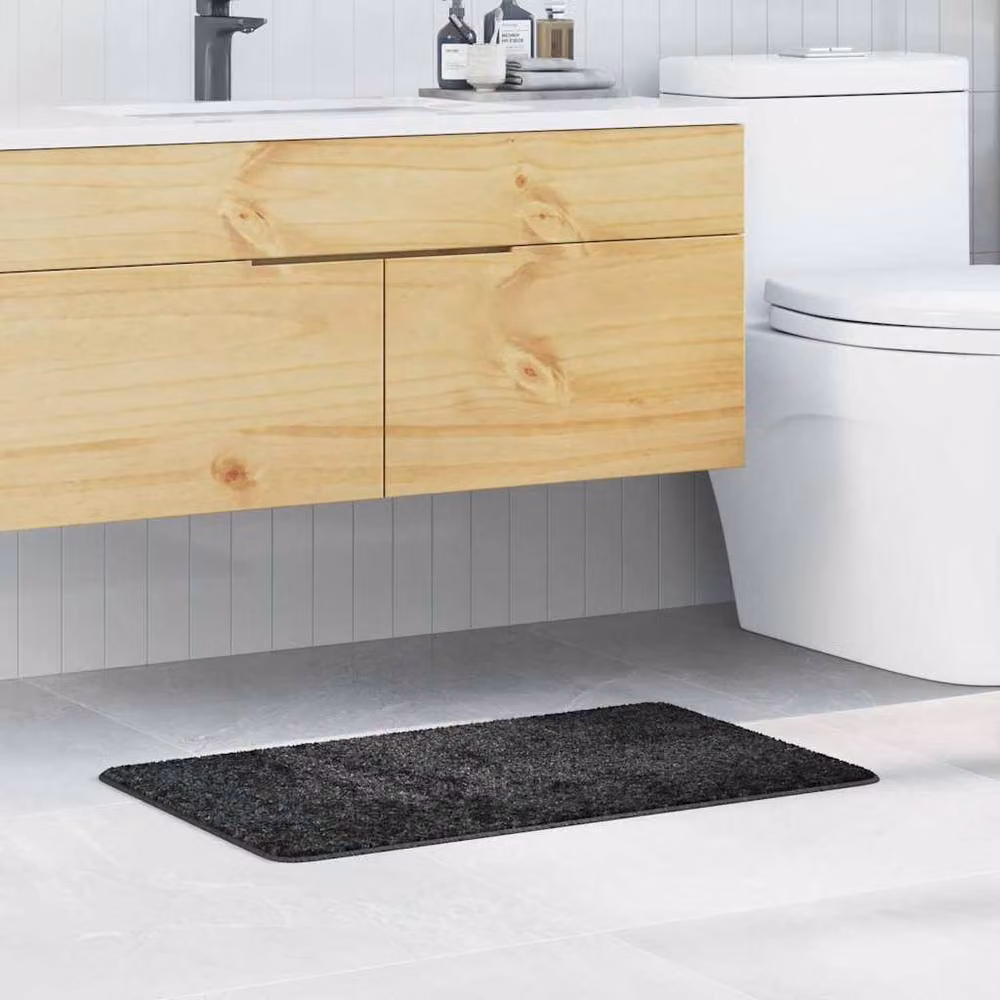 Berkfield Home Rectangular Non-Slip Bath Mat in Grey, W: 50 cm x L: 80 cm – 2