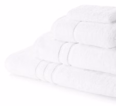 Absolute Home Textiles Pack of 12 White Fluffy Egyptian Cotton Terry Face Cloths, 600 GSM
