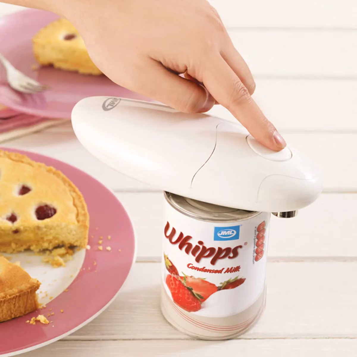 JML Hands Free Electric Can Opener in White – 4