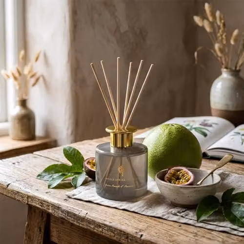 Nicola Spring Pomelo & Passion Fruit Scented Reed Diffuser Set, Pack of 3, 200ml per bottle, Grey – 2