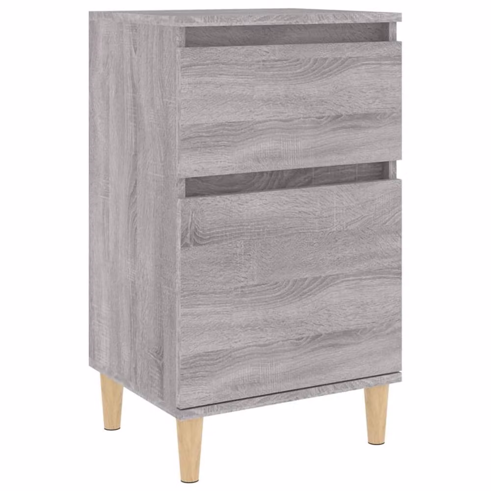 Berkfield Home Elegant Bedside Cabinet in Grey Sonoma, W/D/H: 40 x 35 x 70 cm – 2