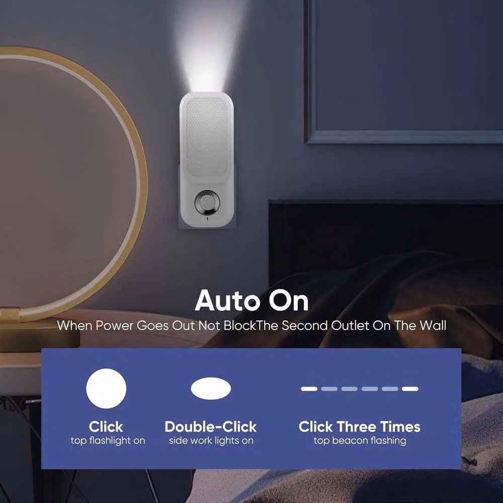 Kelvenix Plug In PIR Motion Sensor LED Night Light in White – 4