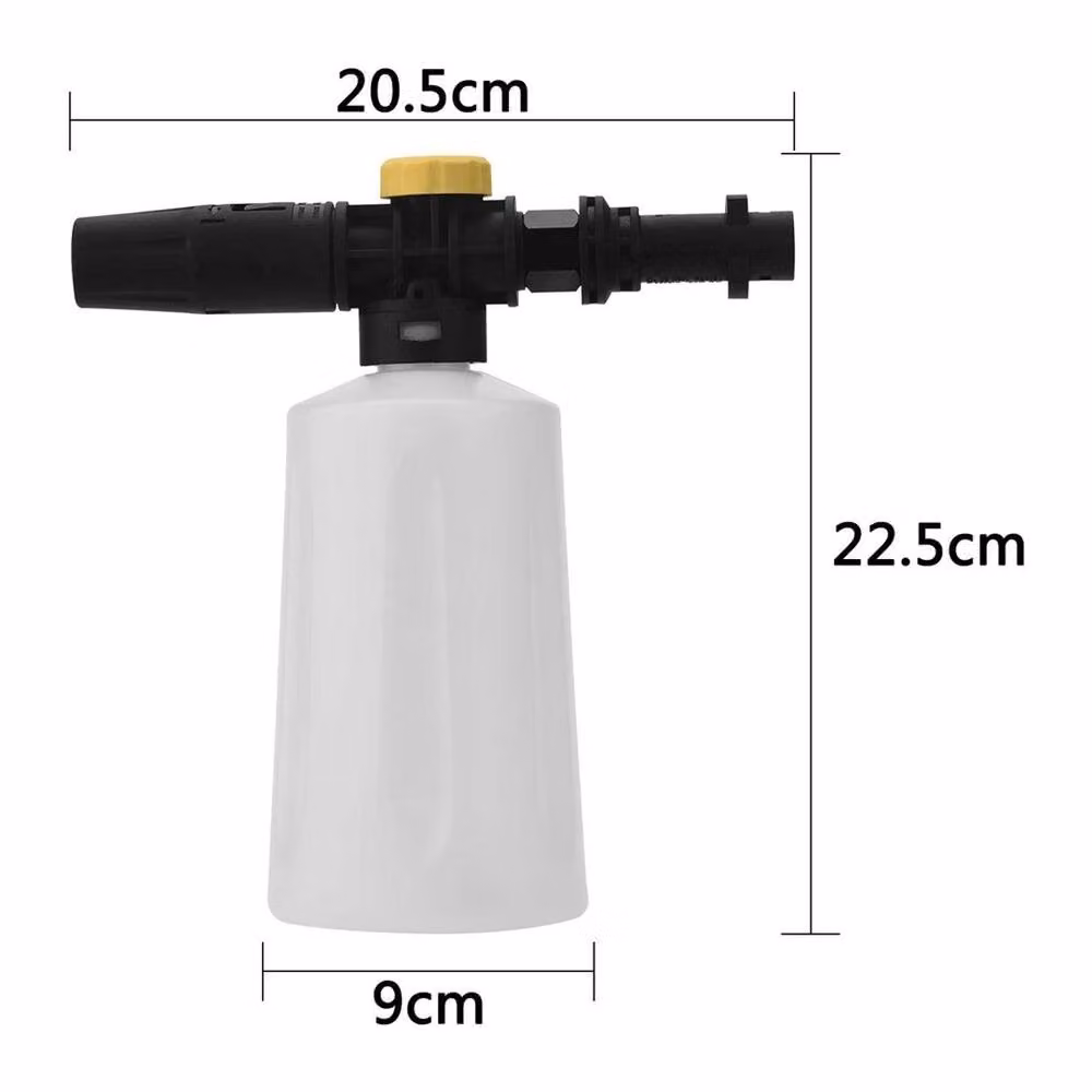 NESTLUNE High Pressure Snow Foam Lance Car Washer Jet Bottle in White – 2