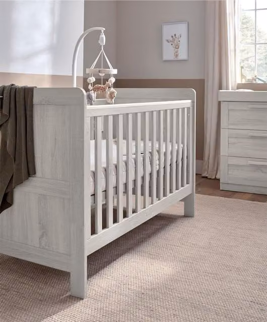 Mamas & Papas Atlas Cotbed in Nimbus White