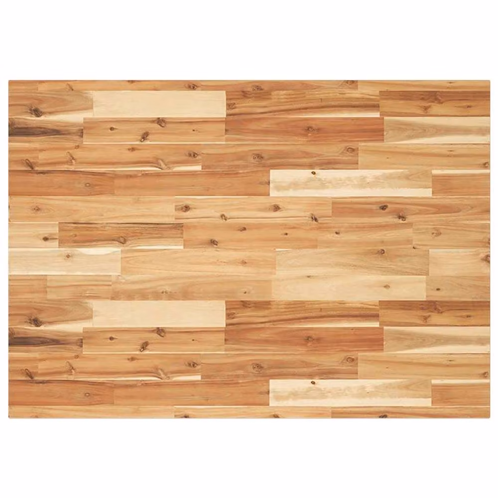 Berkfield Home Versatile Solid Wood Acacia Desk Top, Oil Finished, Brown, W: 80 cm, D: 70 cm, H: 2 cm – 2