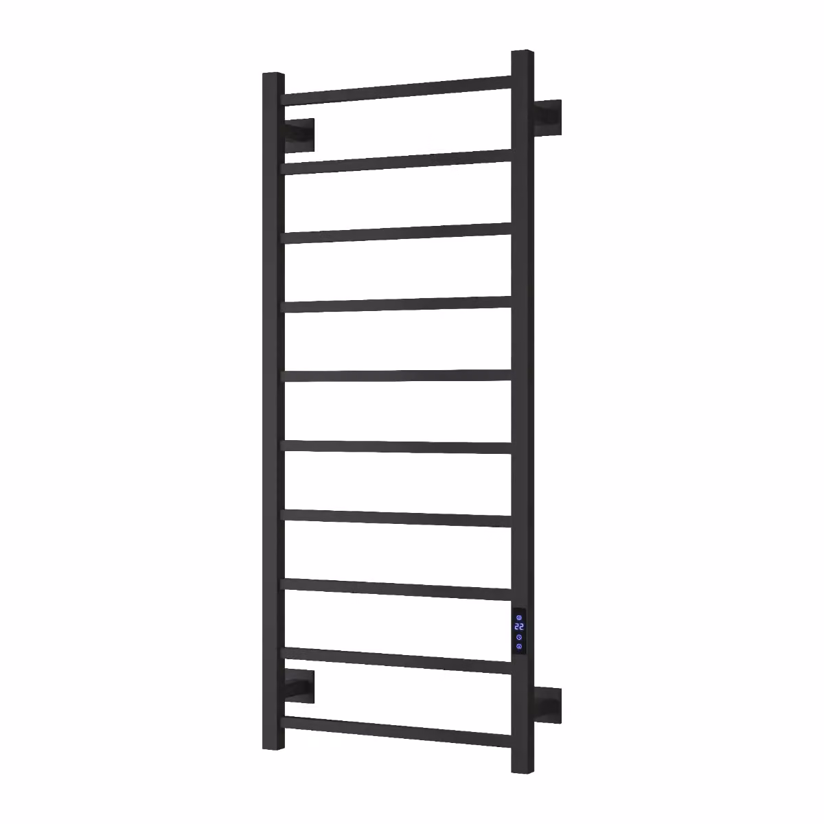 Aquarius DigiTherm Velino Dry Electric Radiator with LCD Display, Black, W: 500 mm, H: 1200 mm – 2
