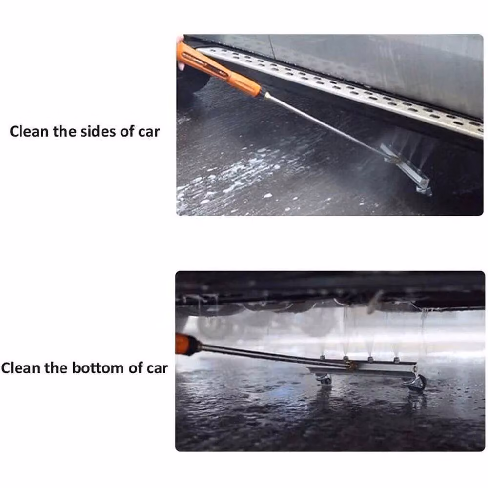 FLAVORA Car Under Chassis Pressure Washer Water Broom in Metallic Silver – 3