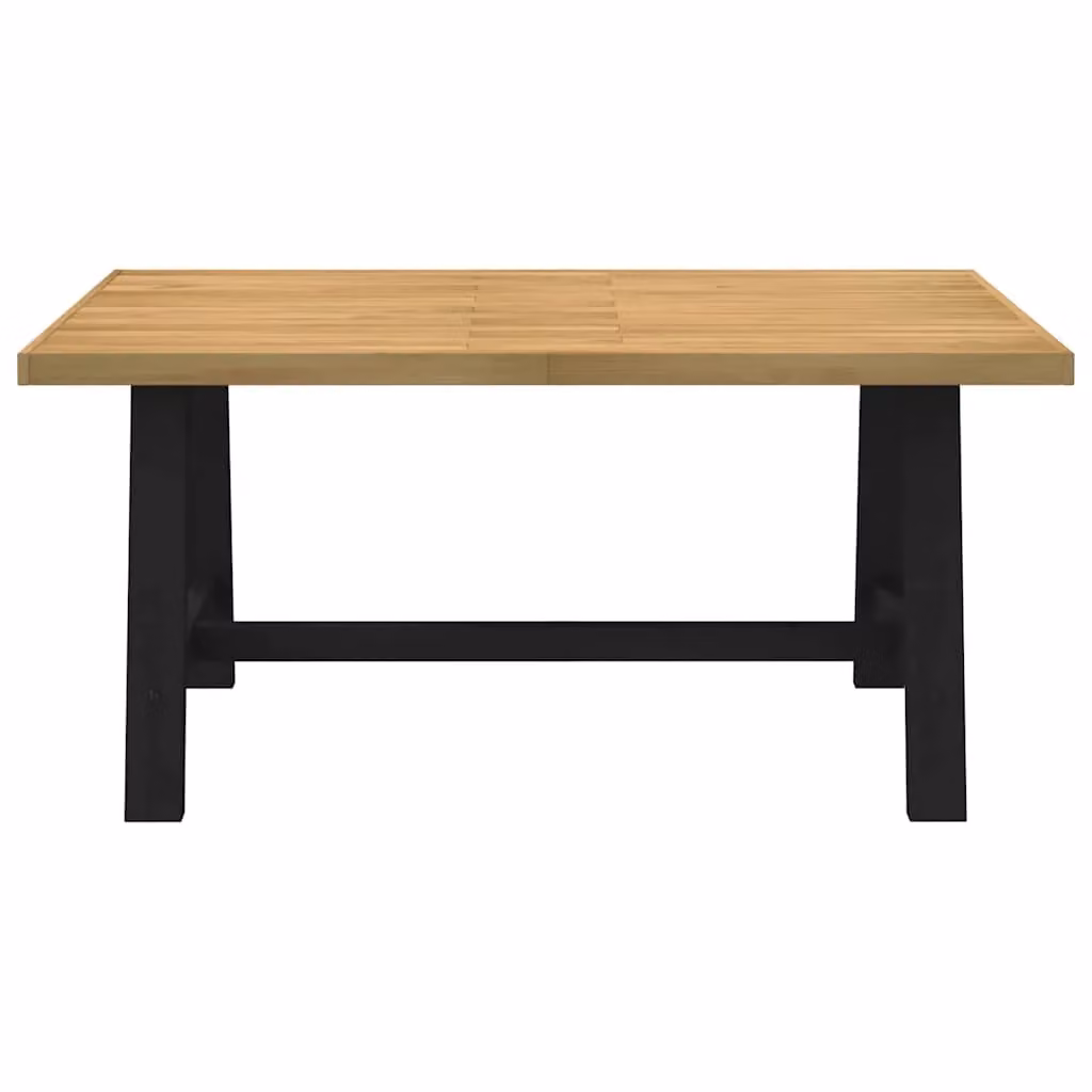 Berkfield Home NOAIN Rectangular Dining Table in Brown Solid Pine with A-Shaped Legs W/D/H: 160 x 90 x 75 cm – 3