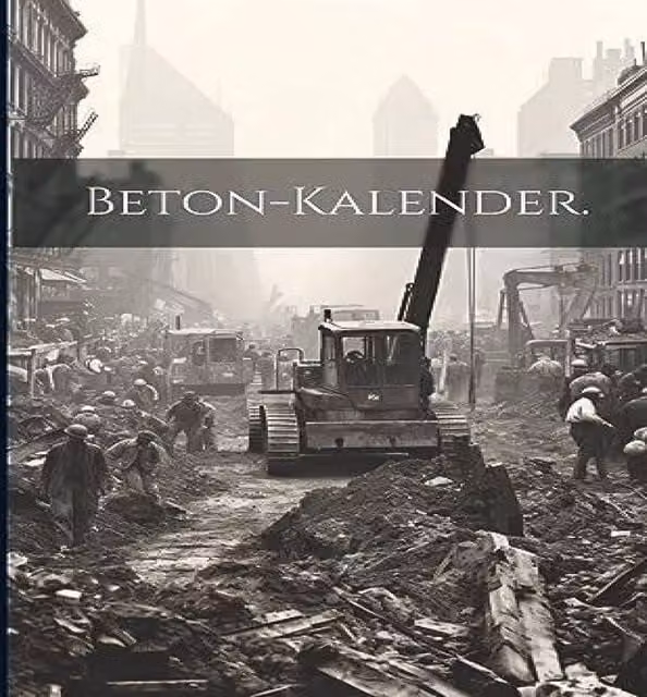 Anonymous Beton-Kalender Paperback Book in Multicolour and Grey