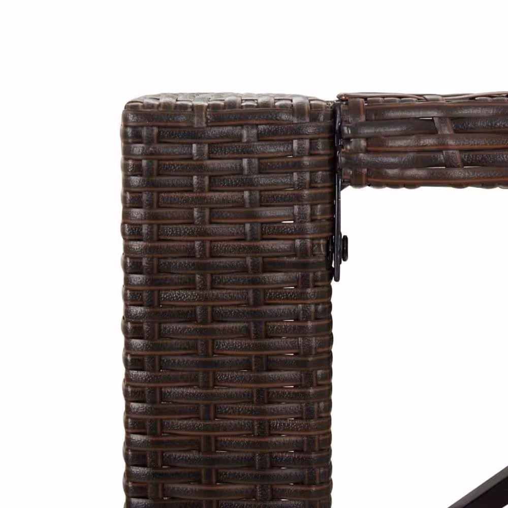 Berkfield Home Beautiful 5 Piece Garden Bar Set with Cushions in Brown Poly Rattan – 4