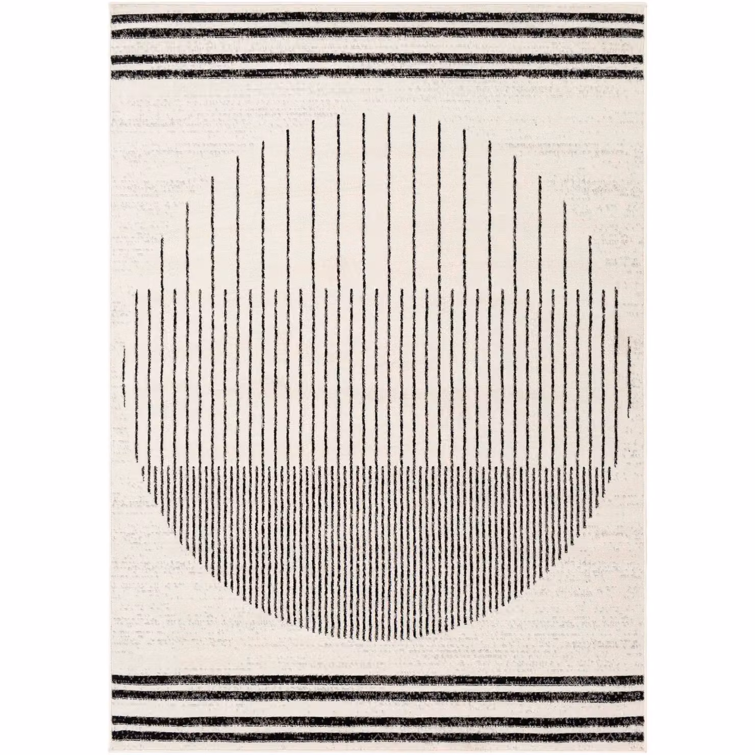 Livabliss Pisa Geometric Modern Rug in Black, Grey and White, W/D/H: 140 x 200 cm – 2