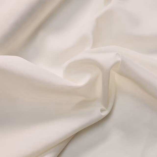 Prestigious Textiles Spotlight Plain Satin Fabric Panel in Cream and Beige