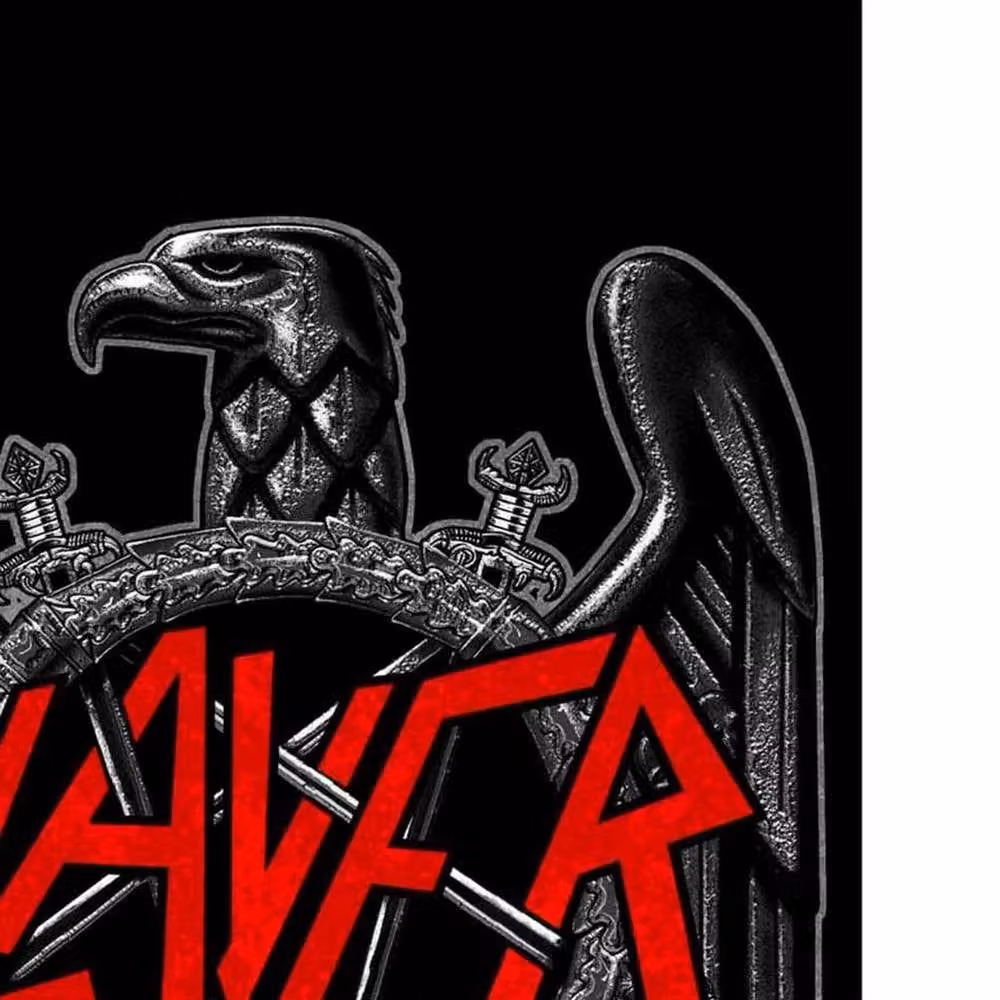 Slayer Eagle Textile Poster in Black – 2