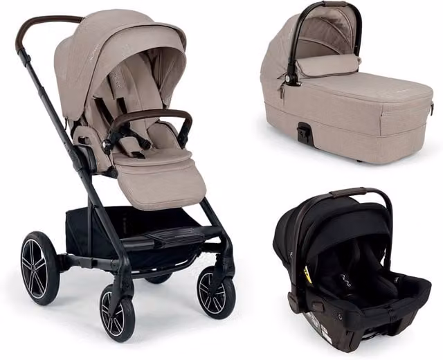 Nuna Mixx Next Pushchair Bundle with Nuna PIPA Urbn Car Seat in Chateau/Caviar