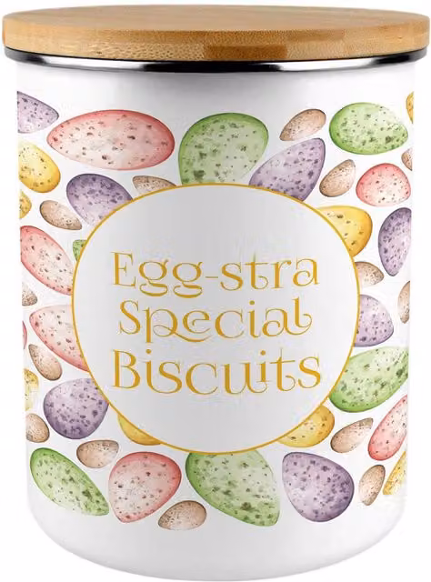 Purely Home Multicoloured Enamel Metal Biscuit Tin