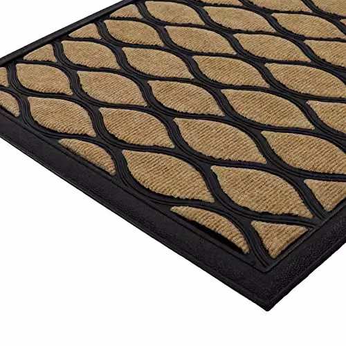 JVL Vienna Rubber Backed Scraper Doormat, Brown, W: 45 cm, D: 75 cm – 7