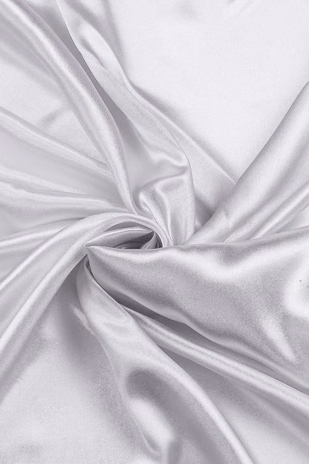 Neel Blue Set of 25 Satin Chair Sashes in Silver for Wedding, Birthday and Party Decoration, W: 7 in x L: 108 in