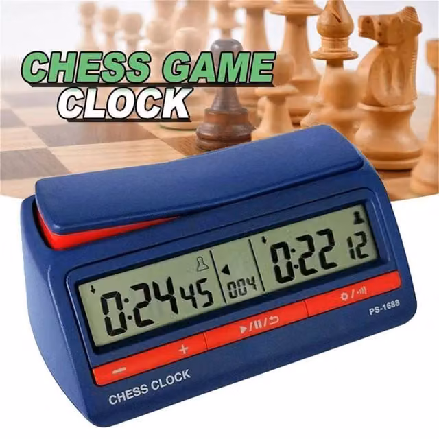 EONLION Digital Chess Clock with Count Up Function in Blue – 1