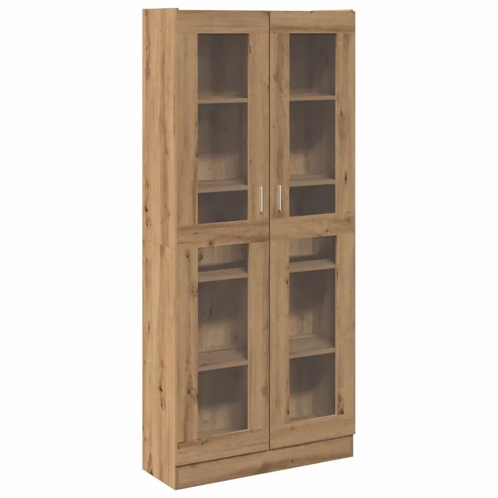 Berkfield Home Artisan Oak Highboard in Brown, W/D/H: 82.5 x 30.5 x 185 cm – 2