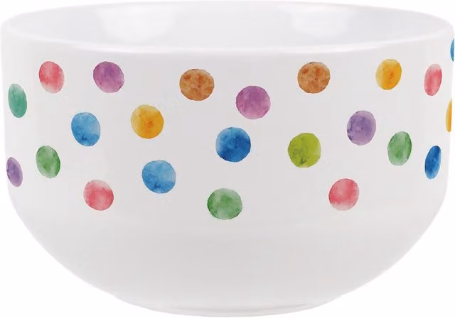 Purely Home White Dotted Ceramic Cereal Bowl