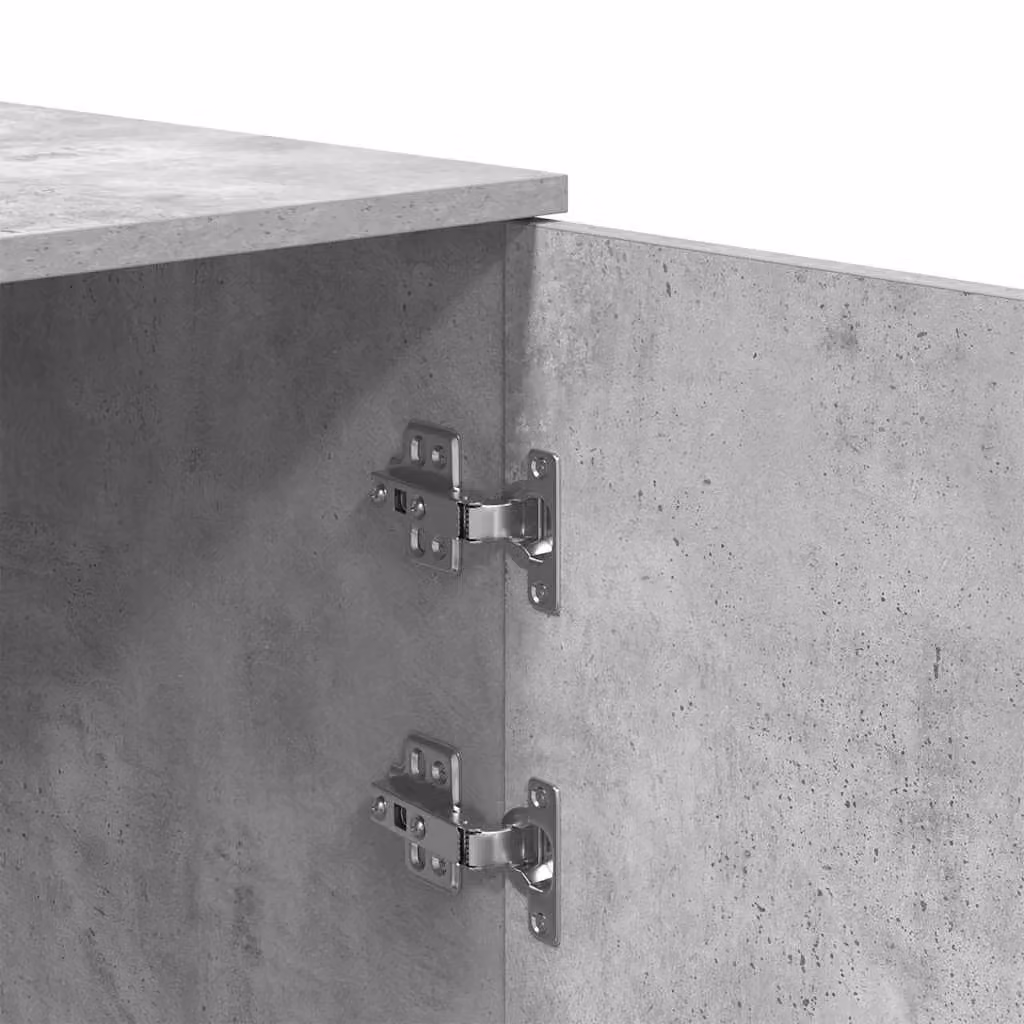 Berkfield Home Storage Cabinet in Concrete Grey, W/D/H: 50 x 45 x 103.5 cm – 2