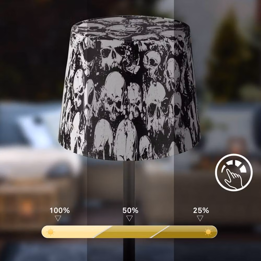 Briloner Black LED Table Lamp, Cordless Rechargeable Dimmable Touch Control, Warm White, Height: 26 cm – 4