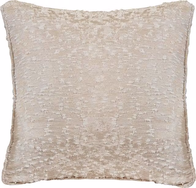 Divante Maison Plush Square Cushion in Beige and Multicolour
