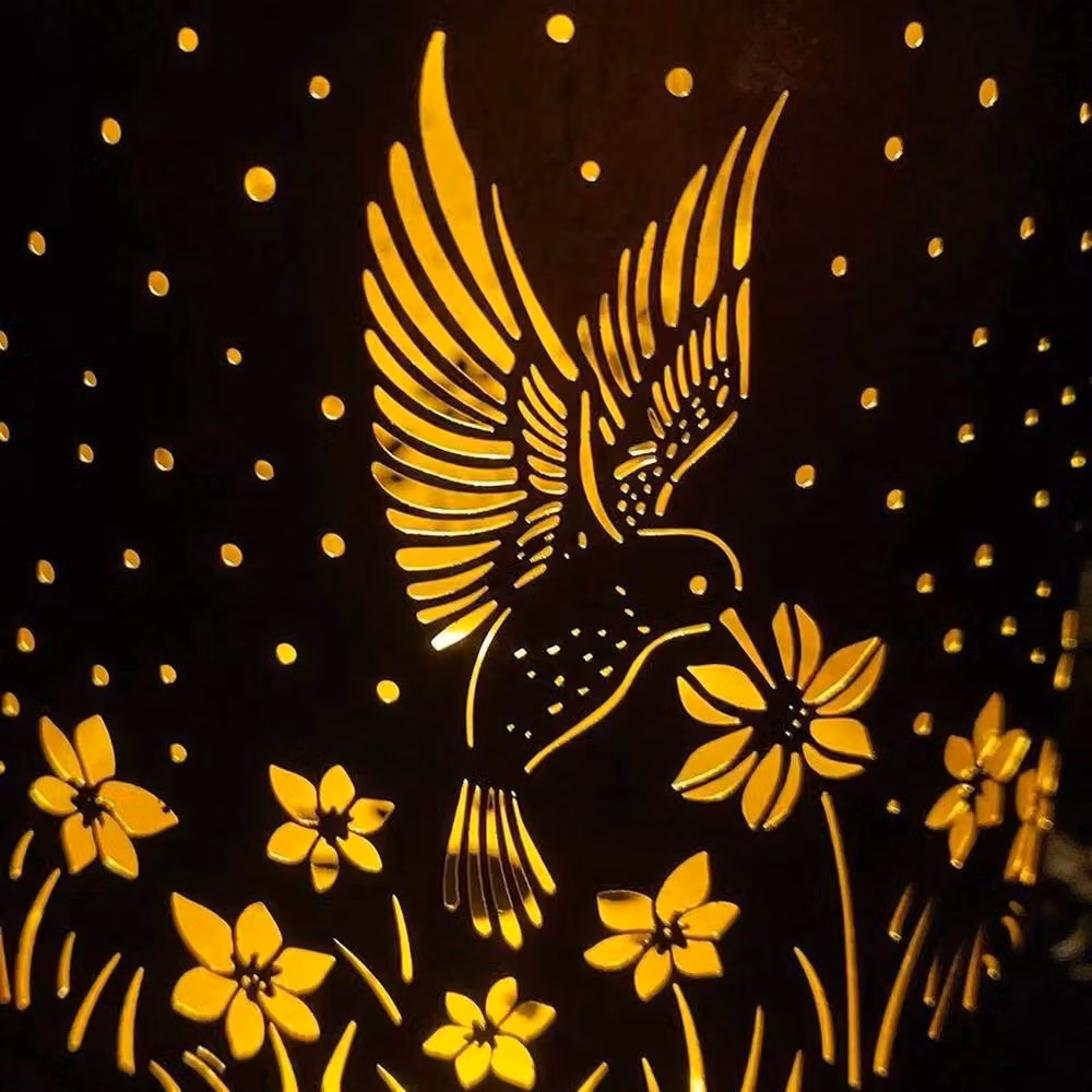 Kelvenix Solar Hummingbird LED Outdoor Wall Lantern in Bronze – 3