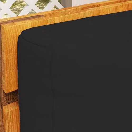 Outsunny 2 Seater Pallet Furniture Cushions in Black, 20 cm Thick with Removable Washable Covers – 7
