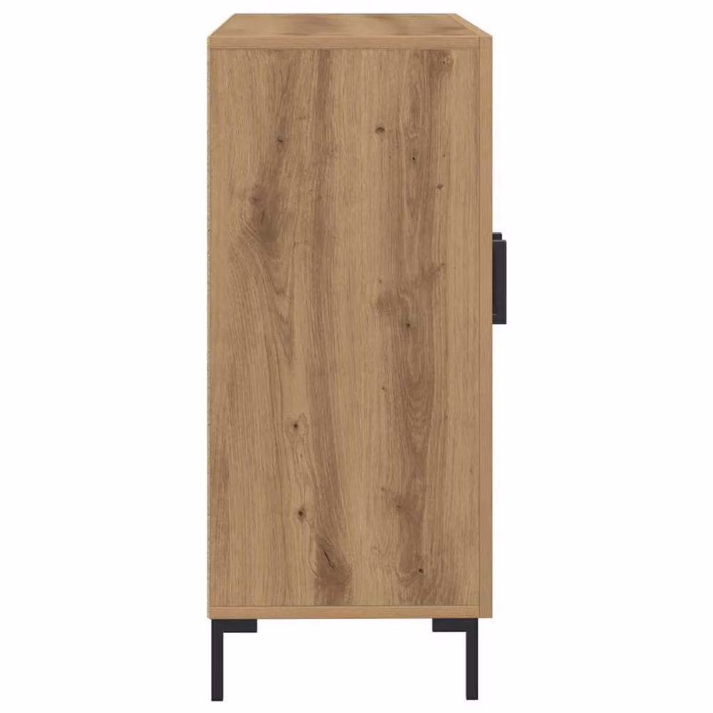 Berkfield Home Artisan Oak Sideboard in Brown, W/D/H: 90 x 34 x 80 cm – 2