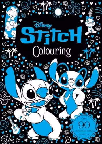 Walt Disney Stitch Colouring Book, Multicolour Paper Paperback – 2